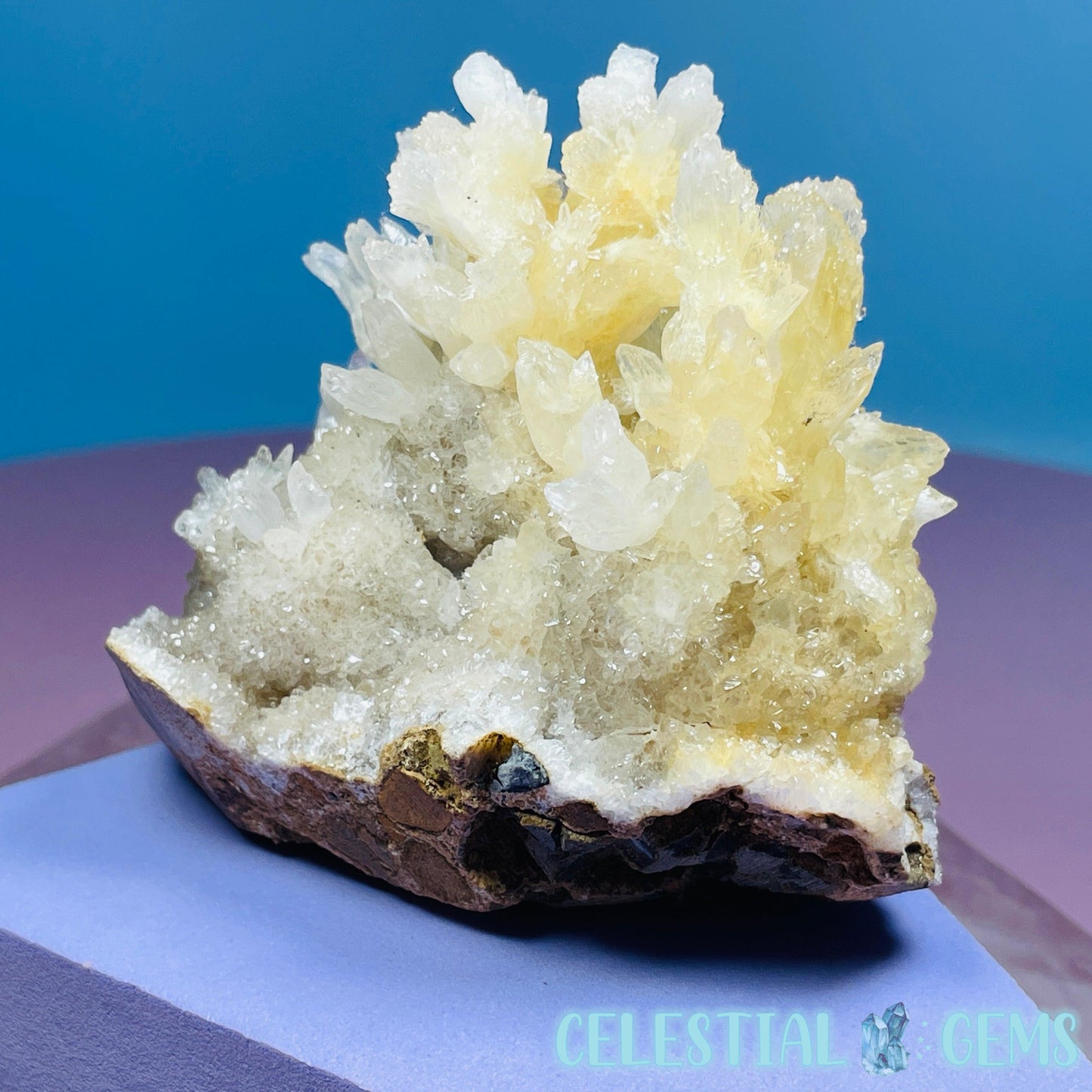 Sugar Calcite Medium Cluster