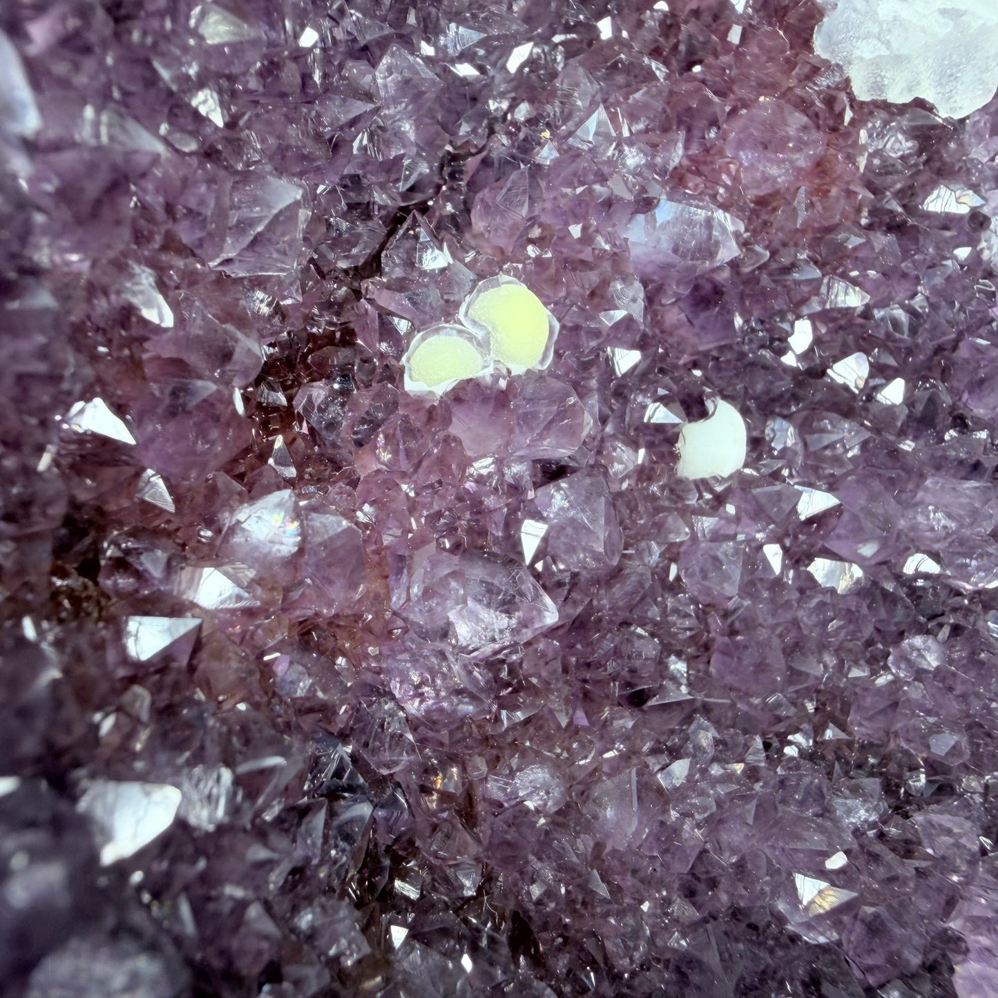 Amethyst Large Semi-Polished Cluster Freeform with Agate and Calcite (Video)