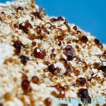 Spessartine Garnet Crystals on Albite Large Specimen