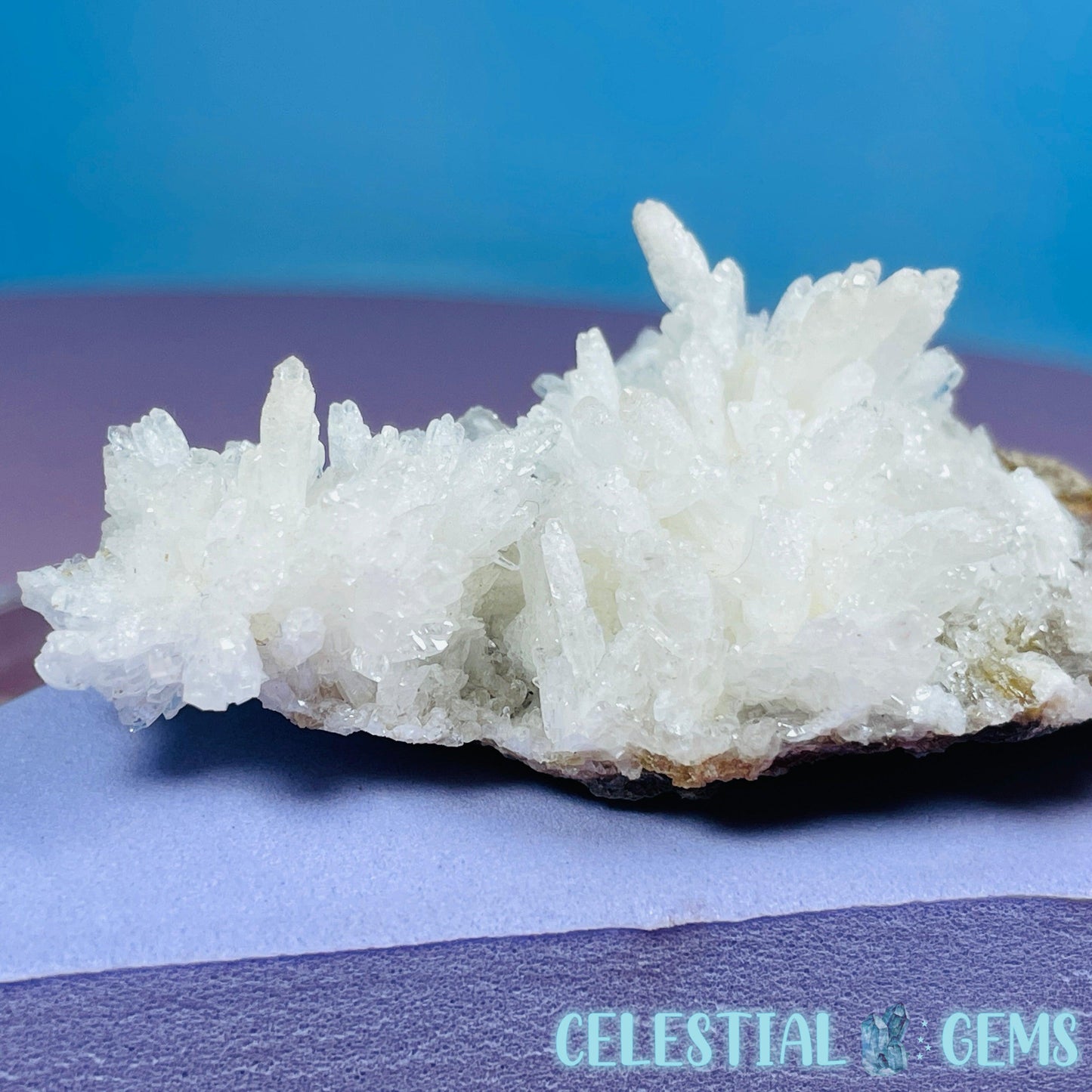 White Aragonite Druzy Cluster Small Specimen