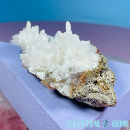 White Aragonite Druzy Cluster Small Specimen