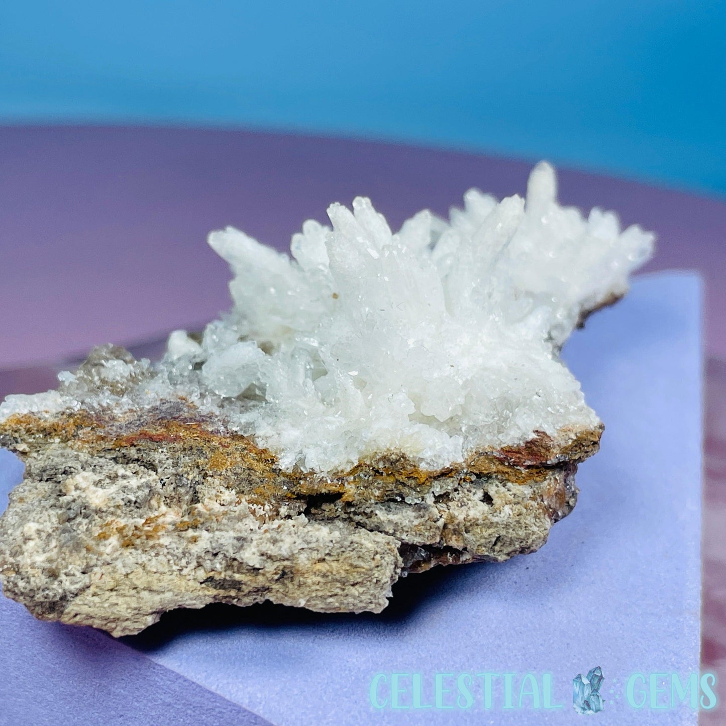 White Aragonite Druzy Cluster Small Specimen