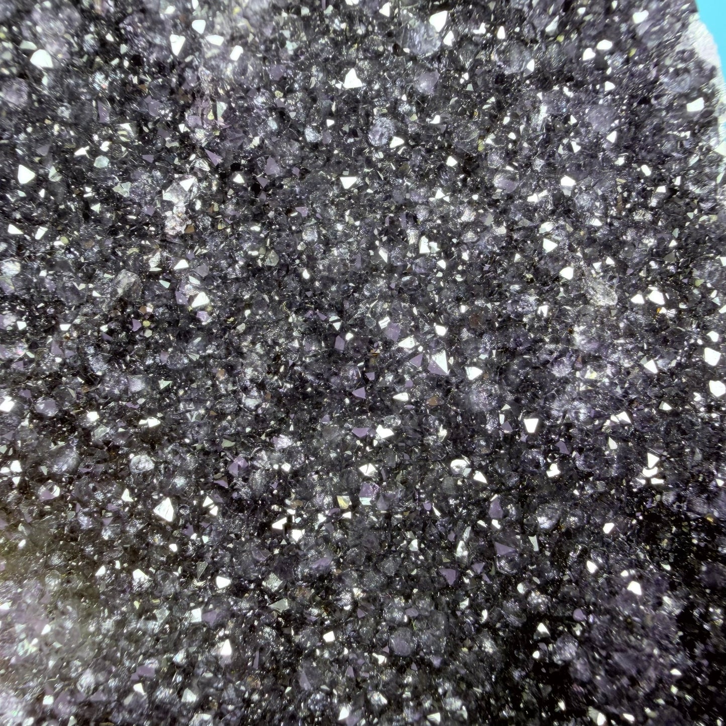 Black Amethyst Medium Semi-Polished Cluster Freeform with Agate (Video)