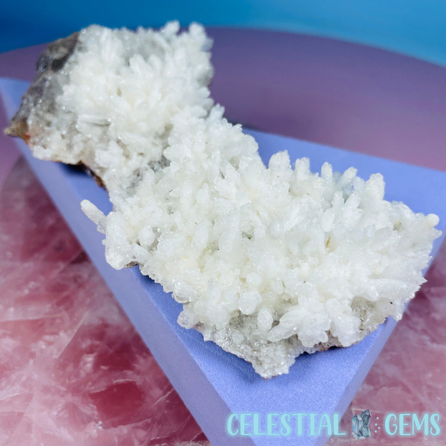 White Aragonite Druzy Cluster Medium Specimen