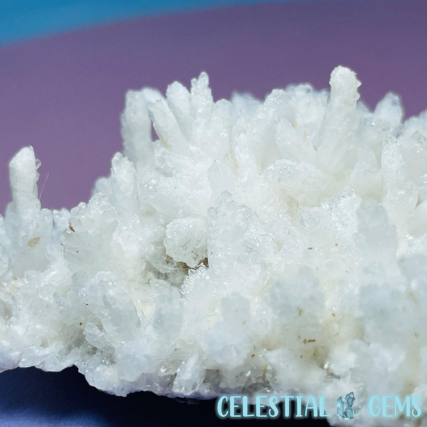 White Aragonite Druzy Cluster Medium Specimen