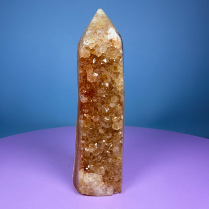 Citrine Druzy Tower (Video)