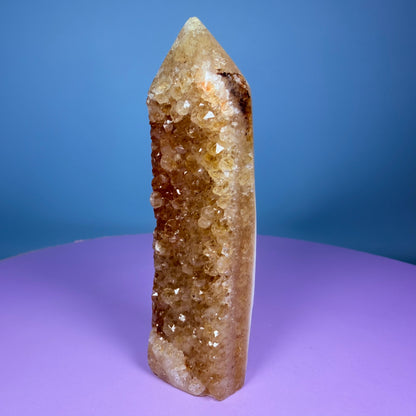 Citrine Druzy Tower (Video)