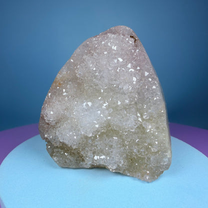 Sugar Quartz Small Semi-Polished Cluster Freeform (Video)