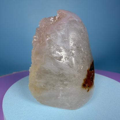 Sugar Quartz Small Semi-Polished Cluster Freeform (Video)