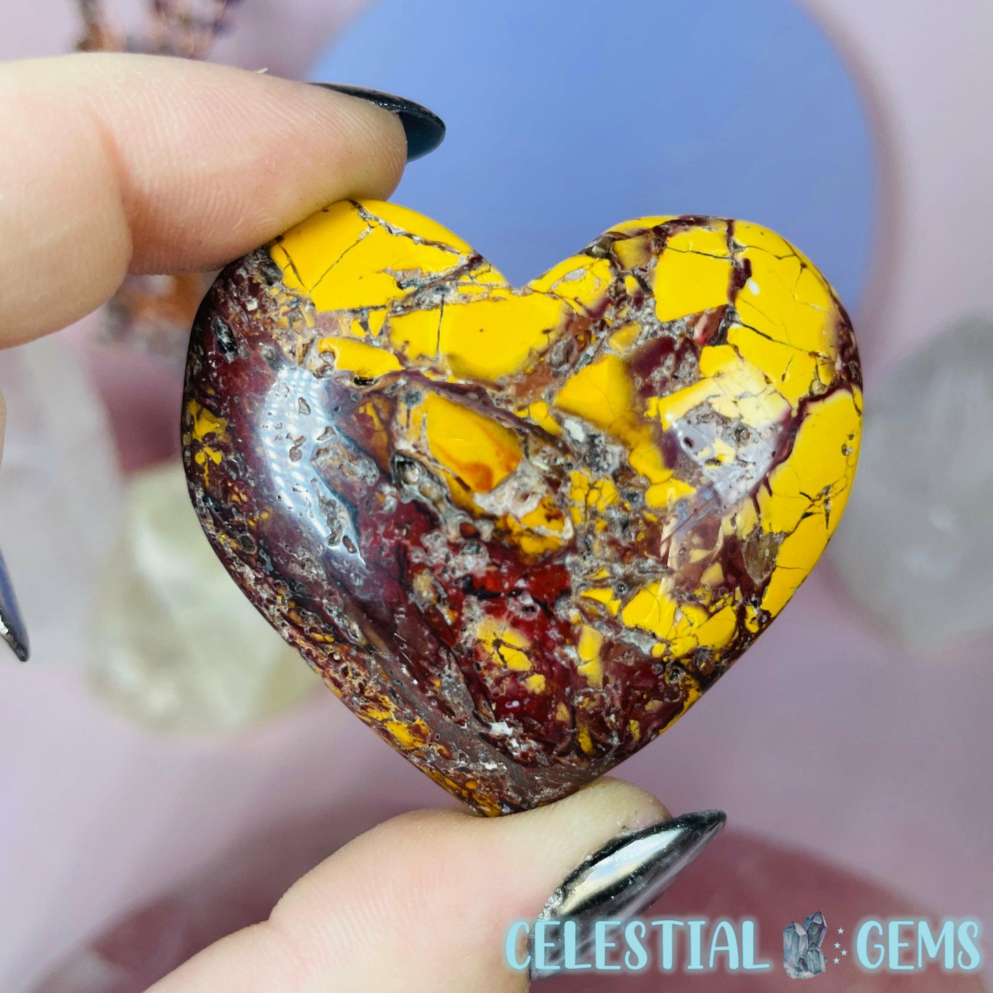 Mookaite Jasper Heart Medium Carving