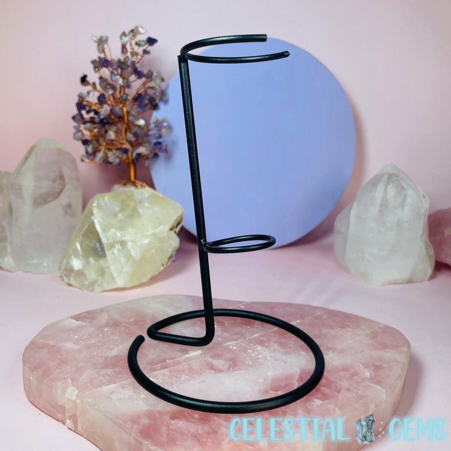 Display Stand for Crystal Wand/Scepter/DT Point - Black Metal