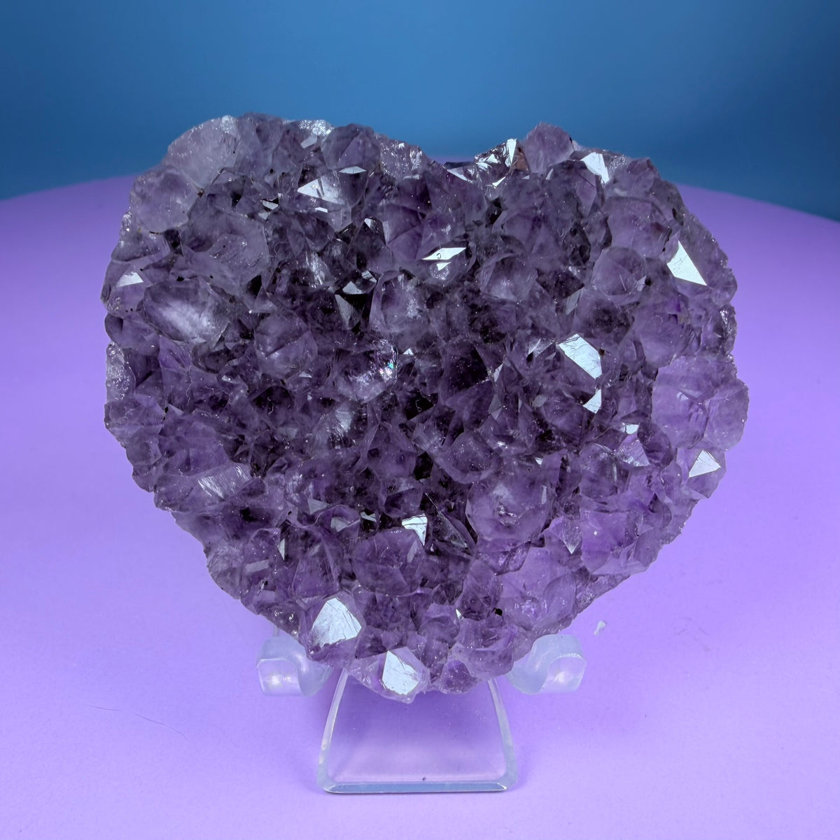 Amethyst Cluster Heart Carving with Agate (Video)