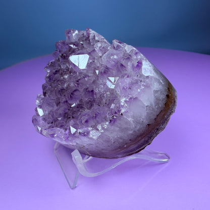 Amethyst Cluster Heart Carving with Agate (Video)