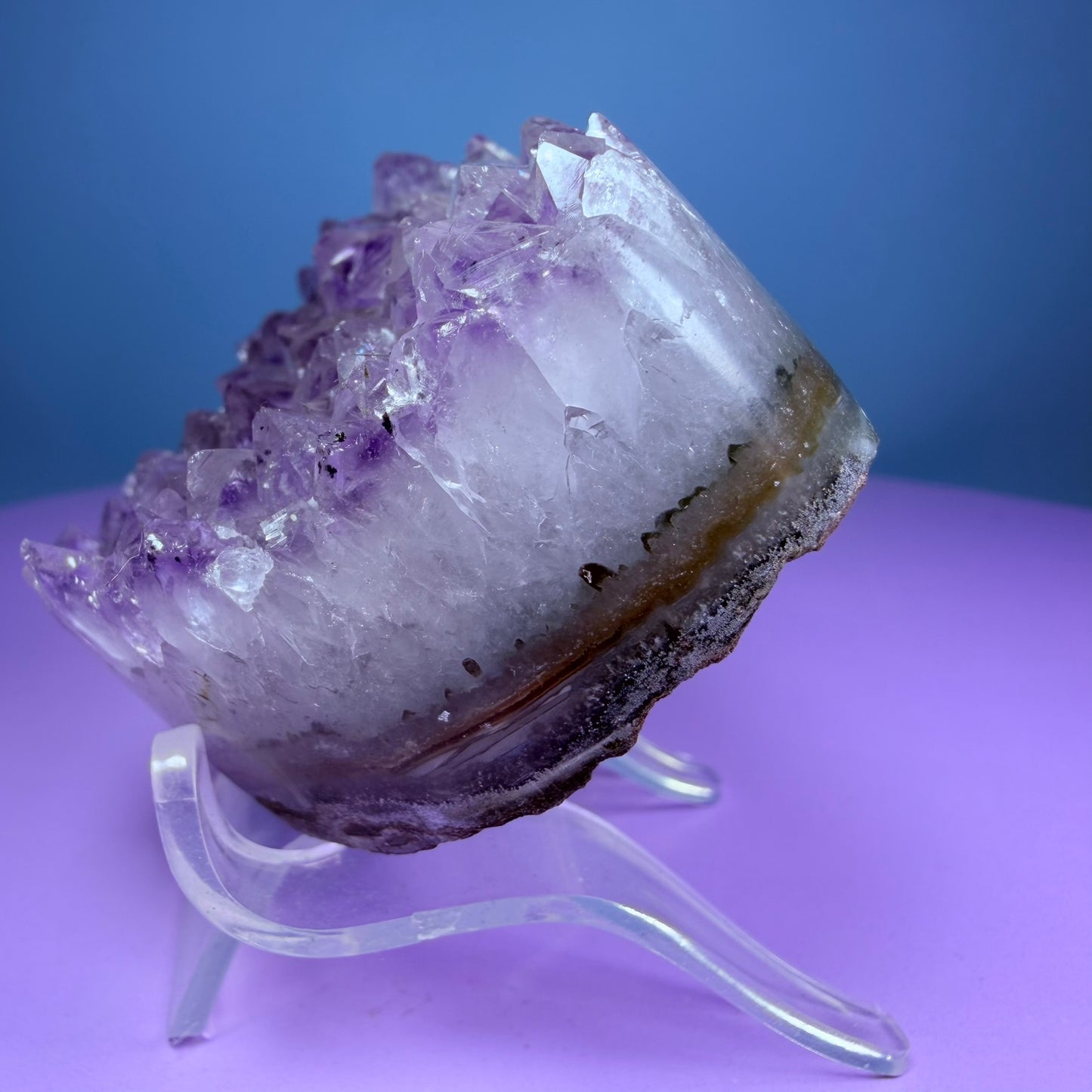 Amethyst Cluster Heart Carving with Agate (Video)