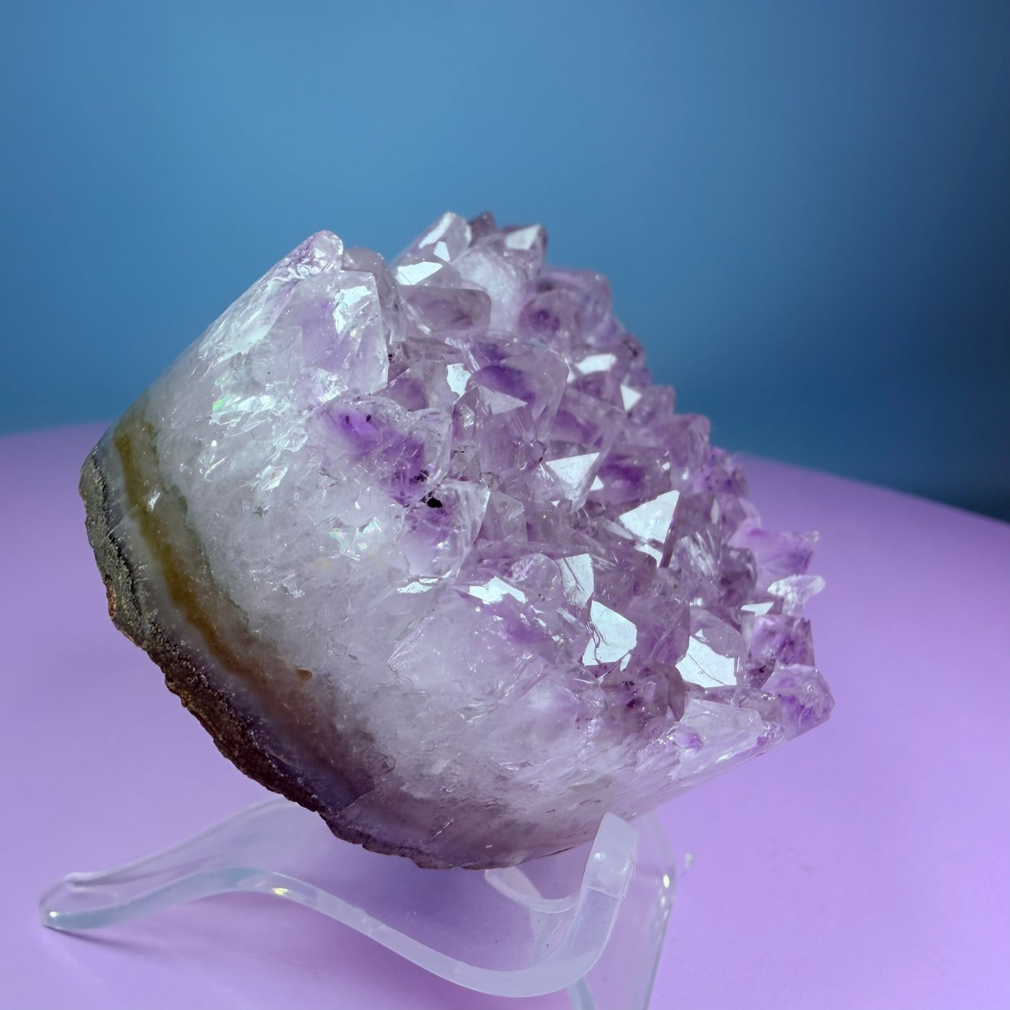 Amethyst Cluster Heart Carving with Agate (Video)