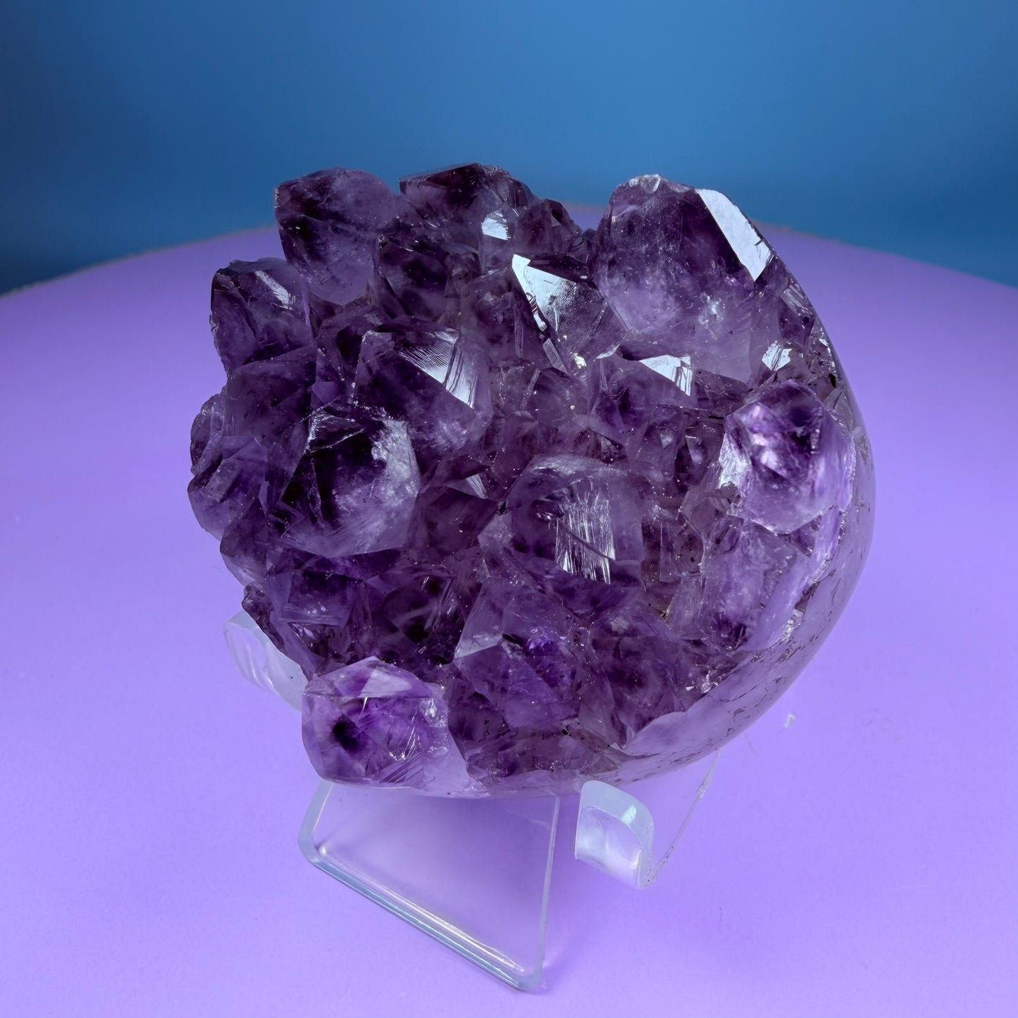 Amethyst Cluster Heart Carving with Agate (Video)
