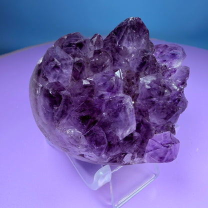 Amethyst Cluster Heart Carving with Agate (Video)