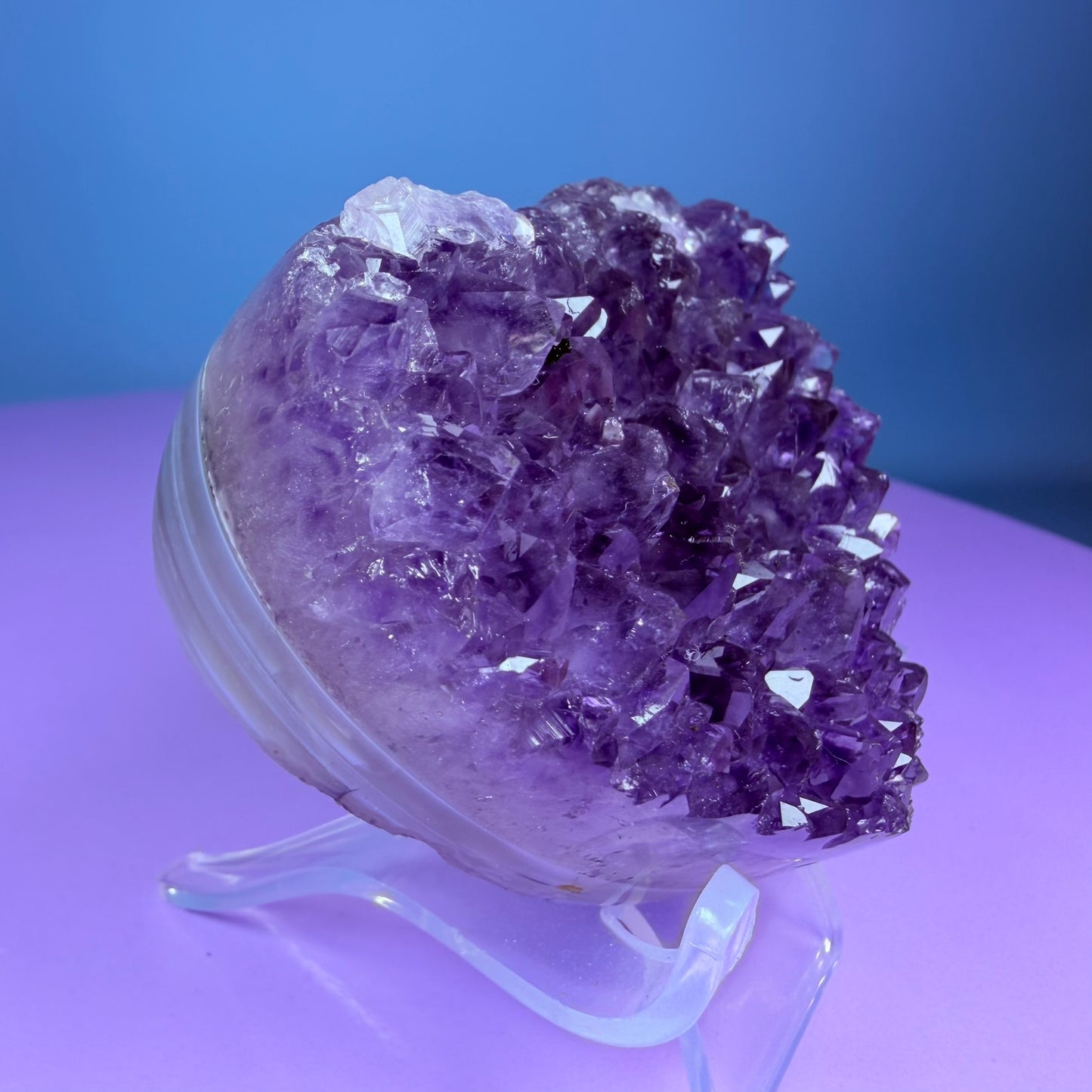 Amethyst Cluster Heart Carving with Agate (Video)