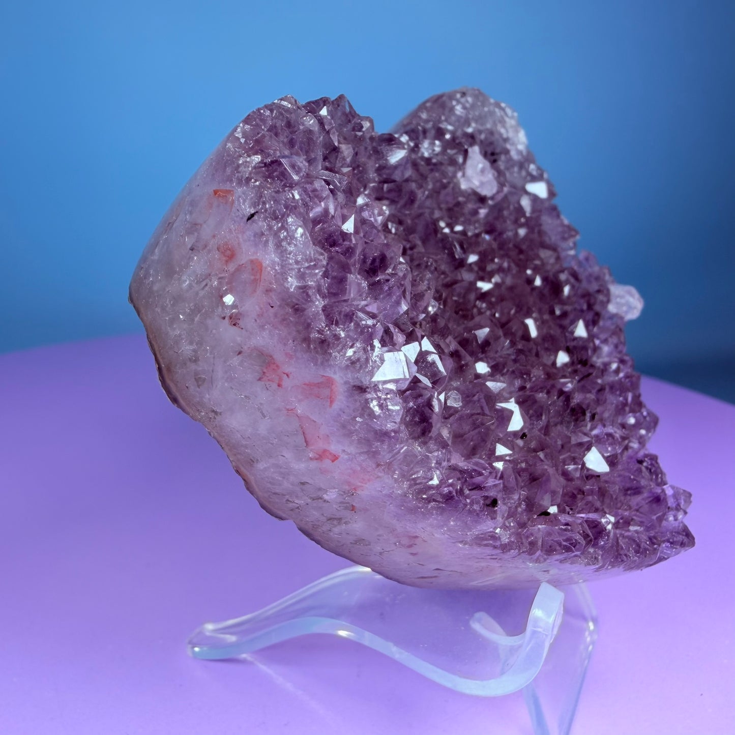 Amethyst Cluster Heart Carving with Agate (Video)
