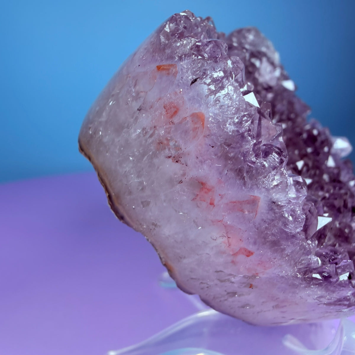Amethyst Cluster Heart Carving with Agate (Video)