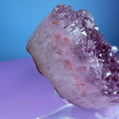 Amethyst Cluster Heart Carving with Agate (Video)