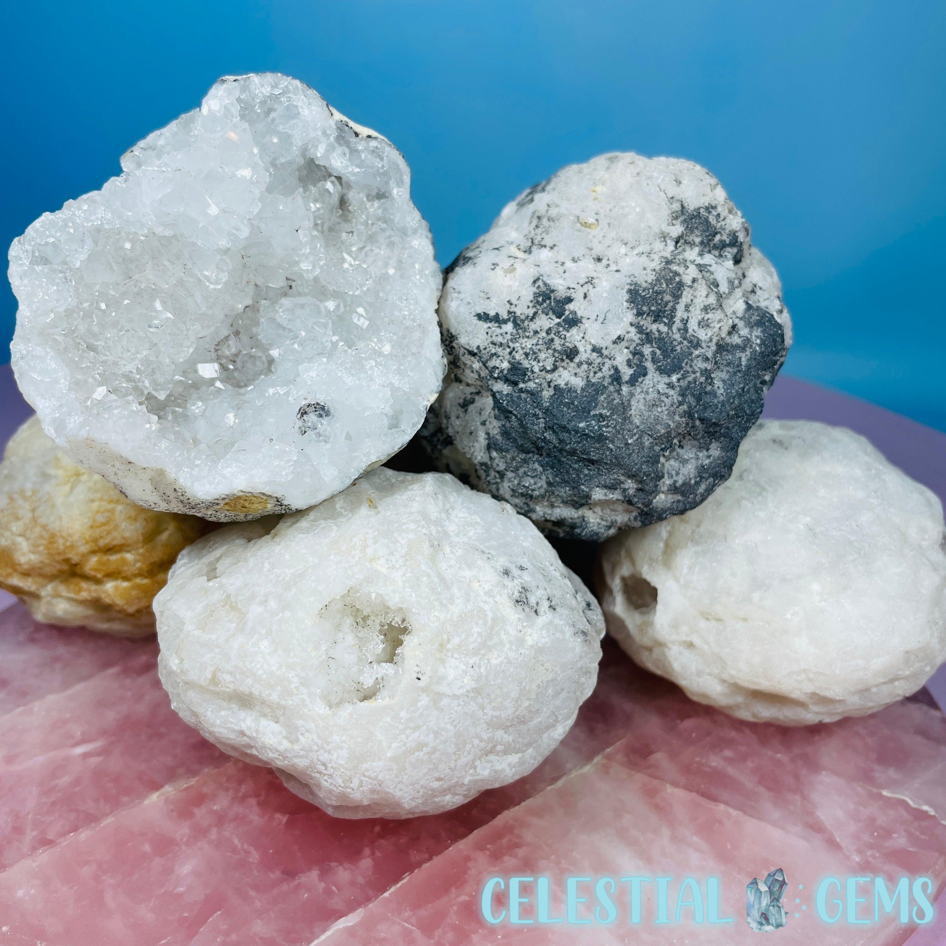Geode Rocks Raw Uncracked Quartz Raw Geode Small (Crack Your Own Geode) – Celestial Gems NZ
