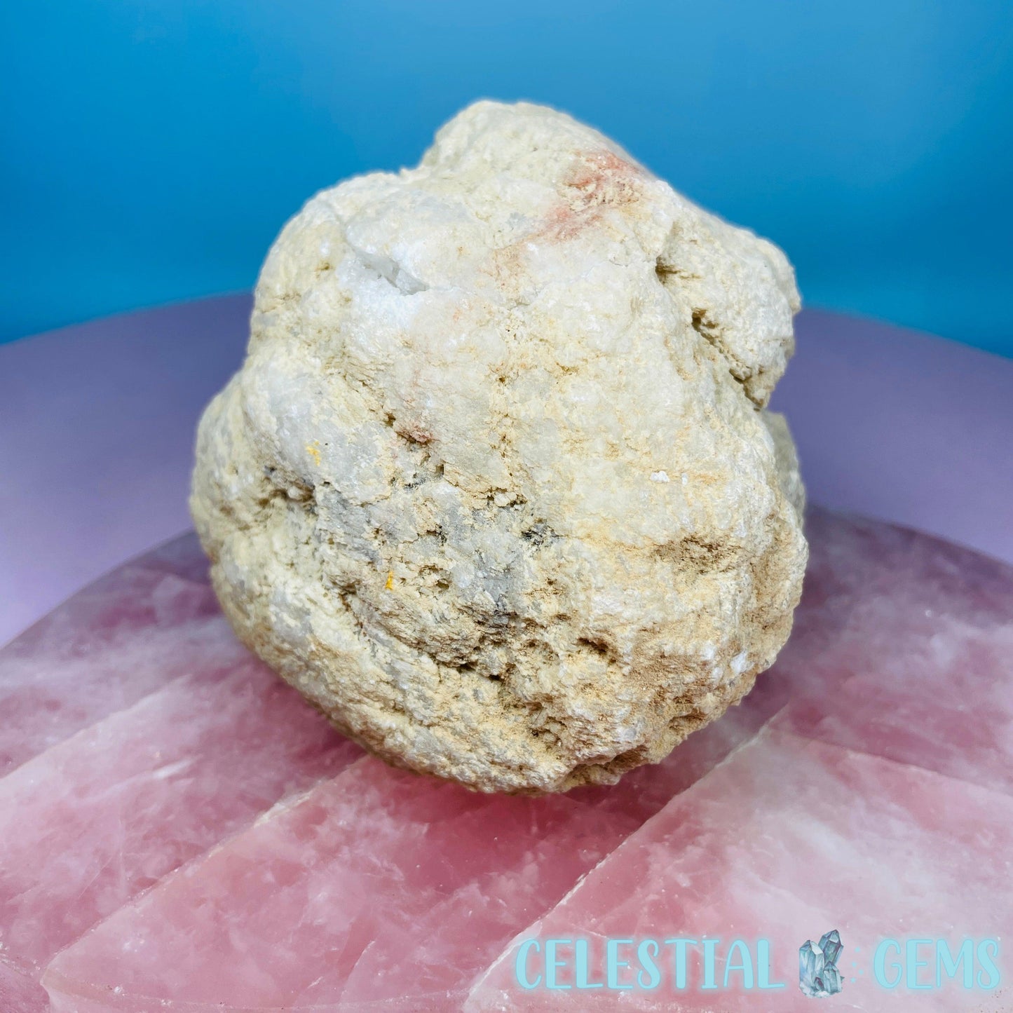 Cracked Quartz Raw Geode Large