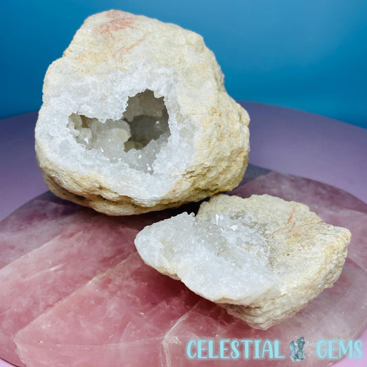 Cracked Quartz Raw Geode Large