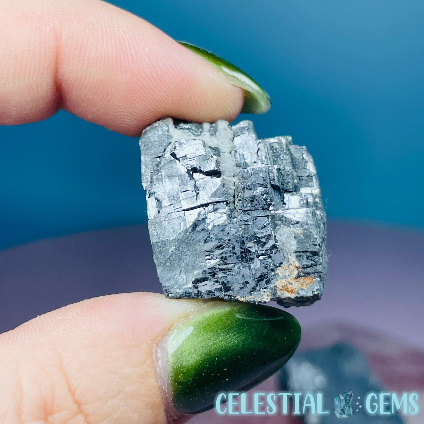 Galena Raw Small Cubic Chunk (Lead Sulfide)