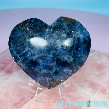 Iolite (Cordierite) Heart Medium Carving