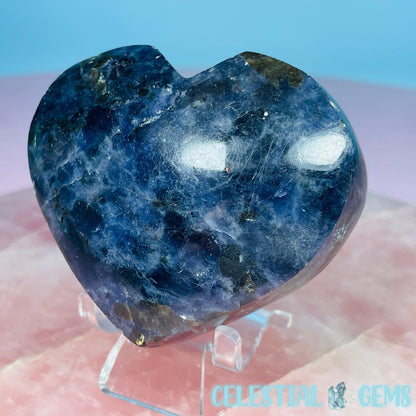 Iolite (Cordierite) Heart Medium Carving