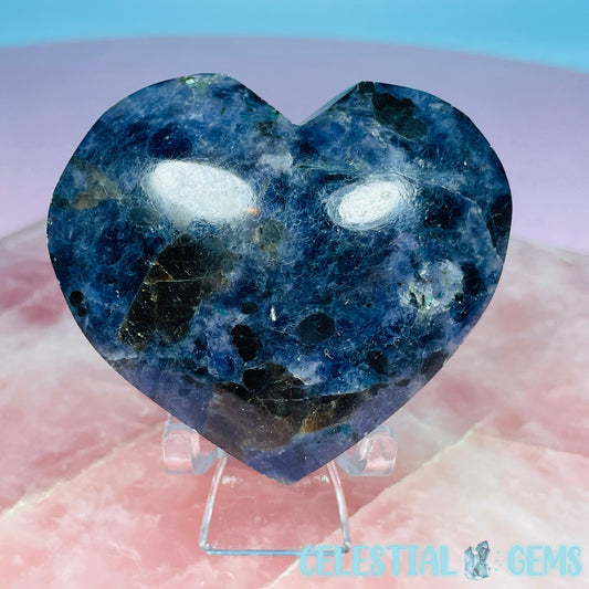 Iolite (Cordierite) Heart Medium Carving