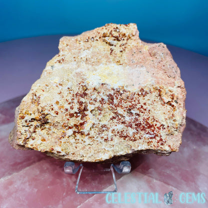 Vanadinite over Barite Raw Cluster Specimen