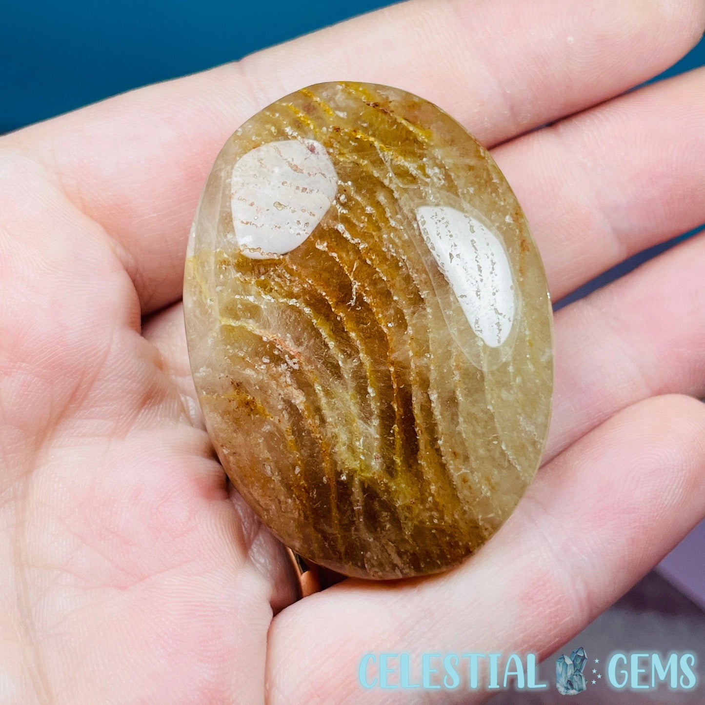 Thousand Layer Garden Quartz Palmstone