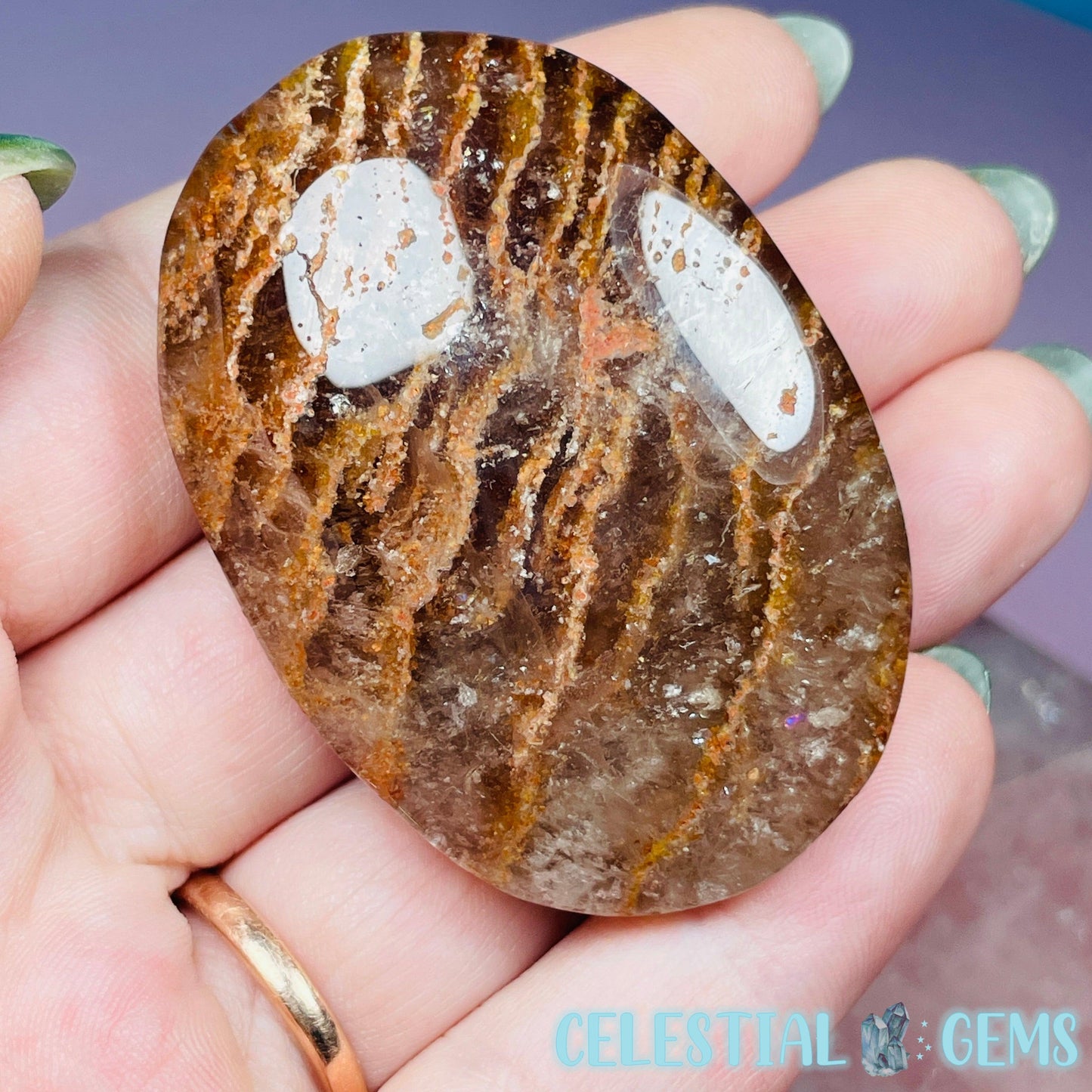 Thousand Layer Garden Quartz Palmstone