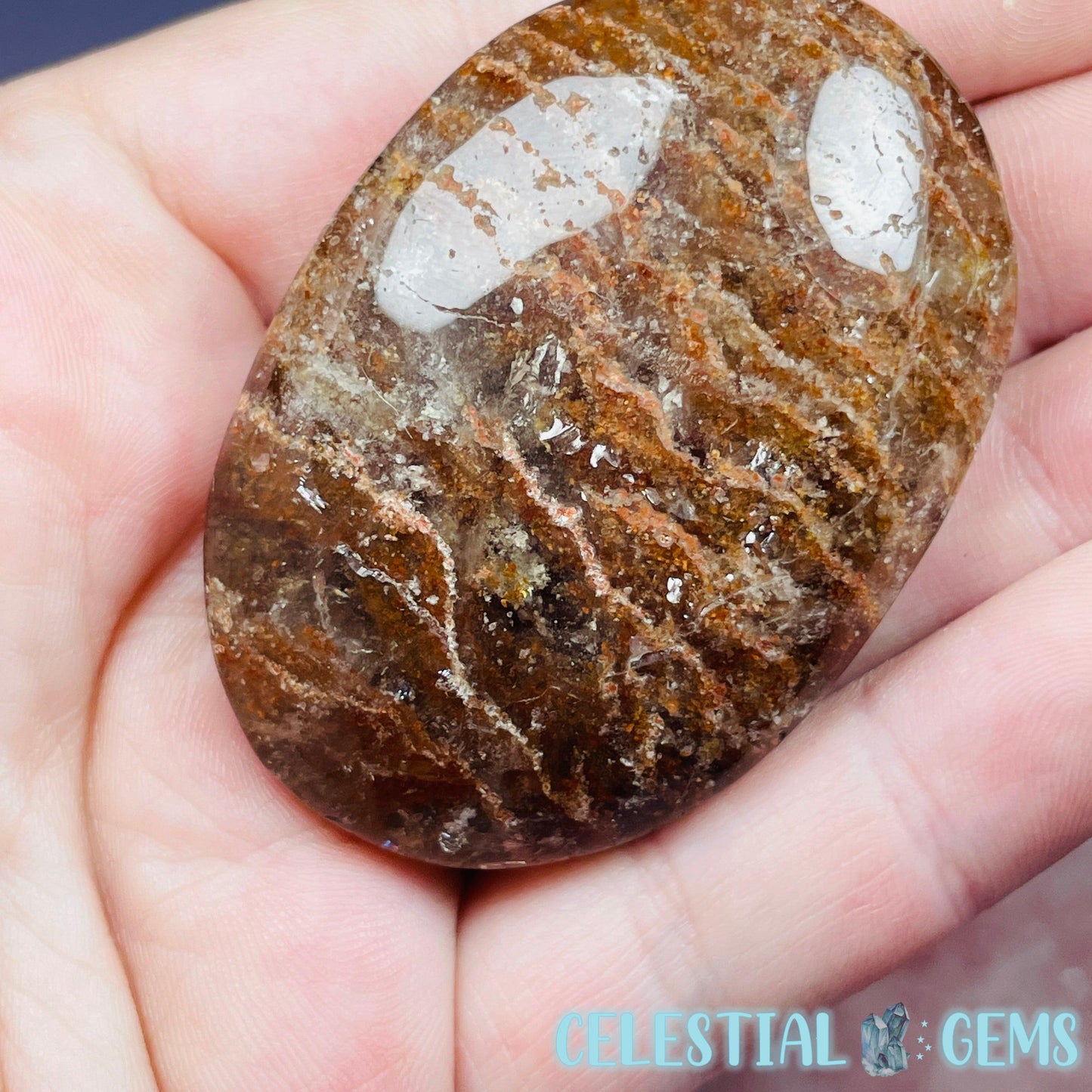 Thousand Layer Garden Quartz Palmstone