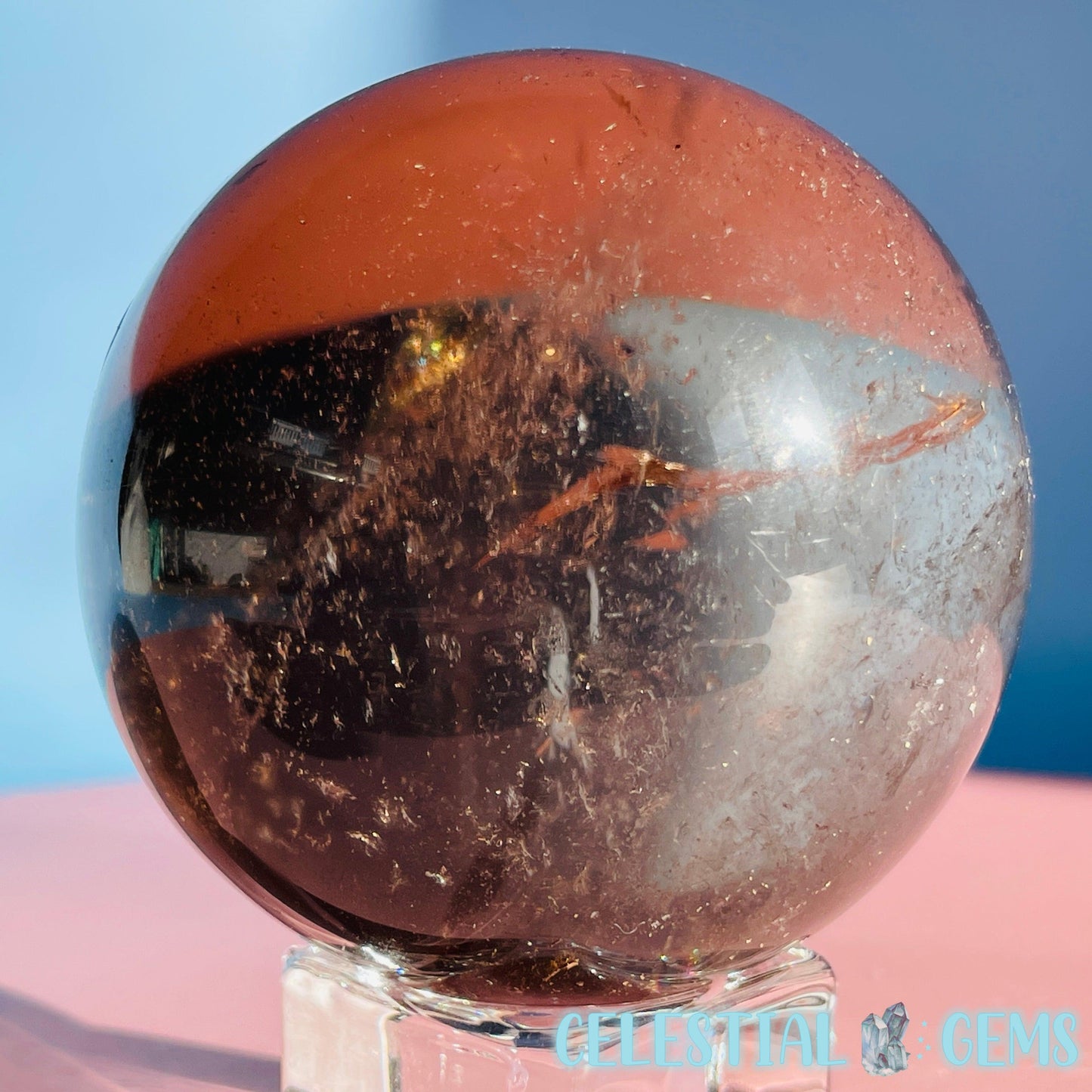 Smoky Quartz Large Sphere (Video)