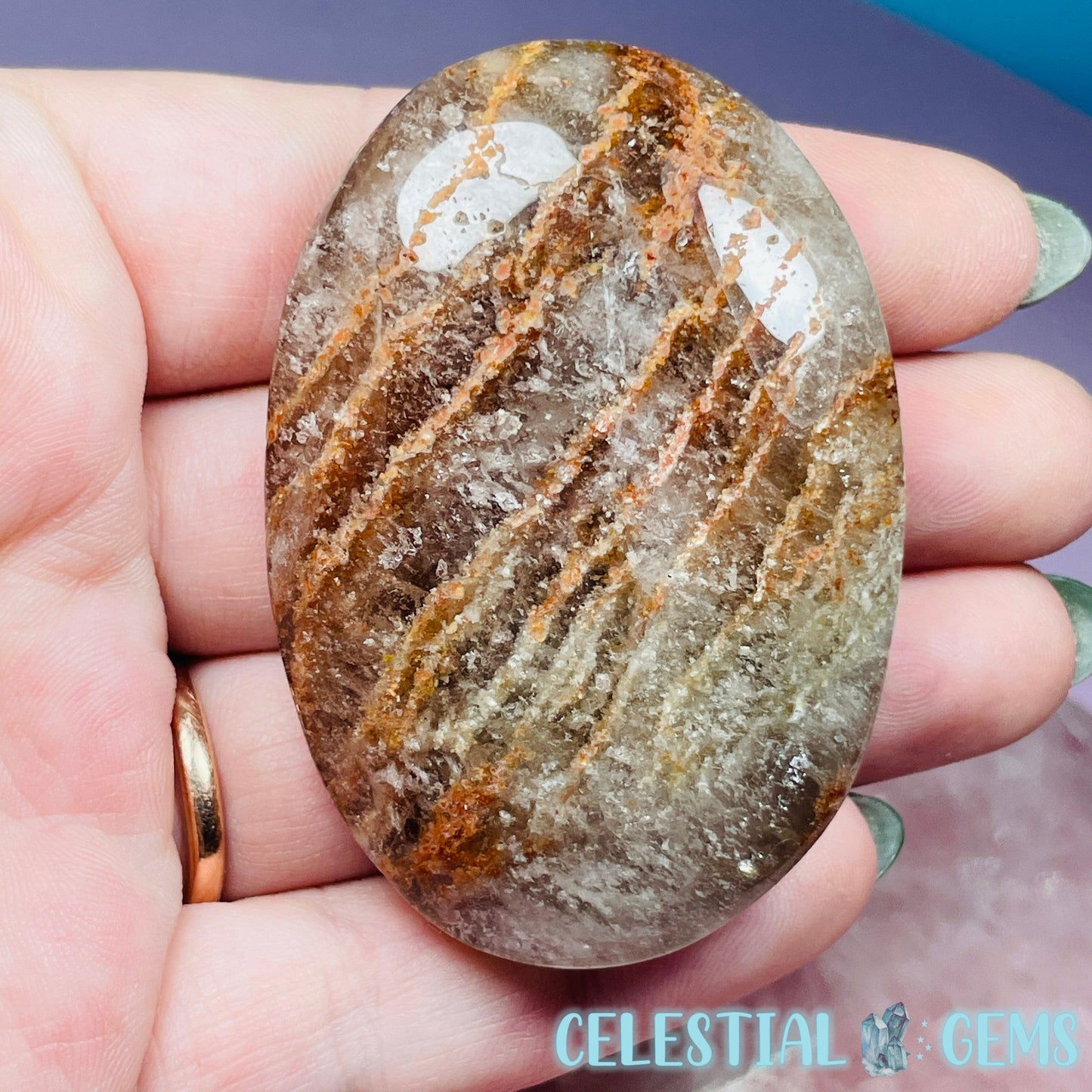 Thousand Layer Garden Quartz Palmstone