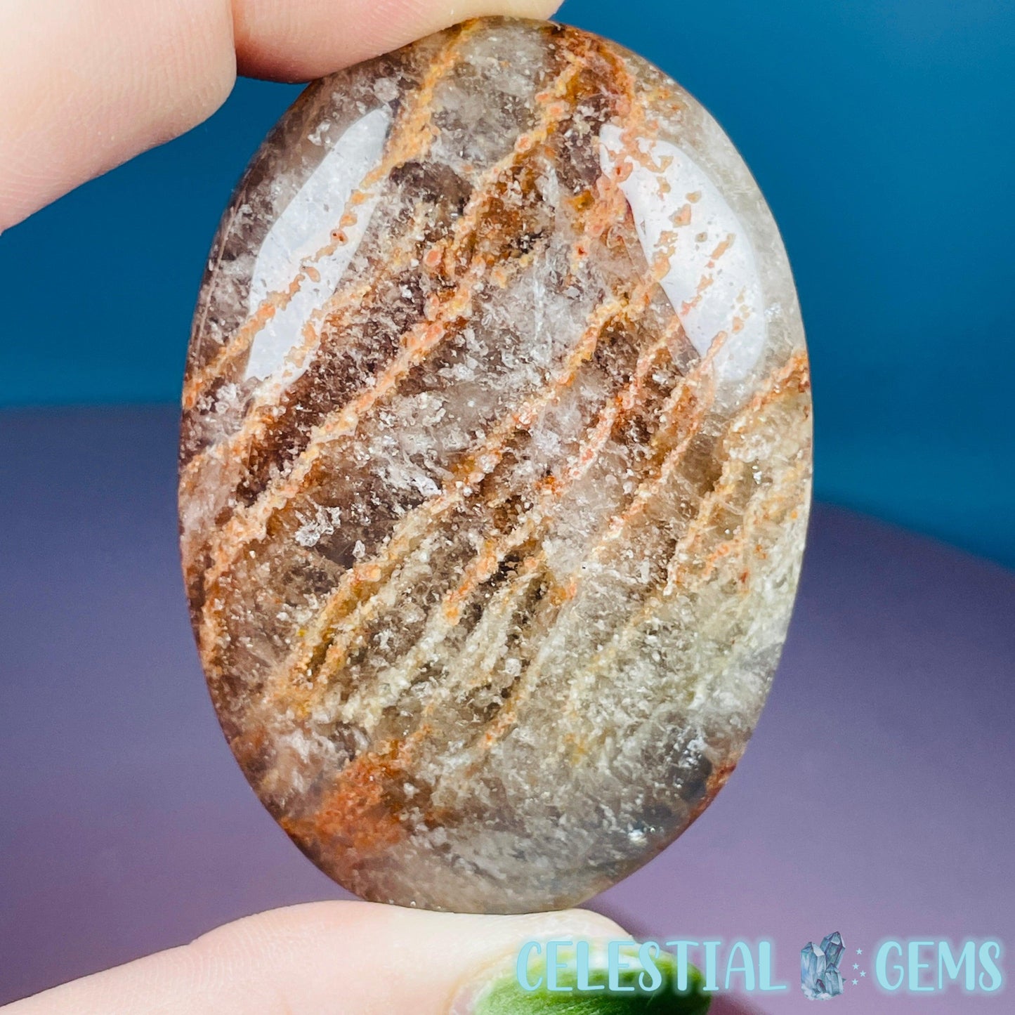 Thousand Layer Garden Quartz Palmstone