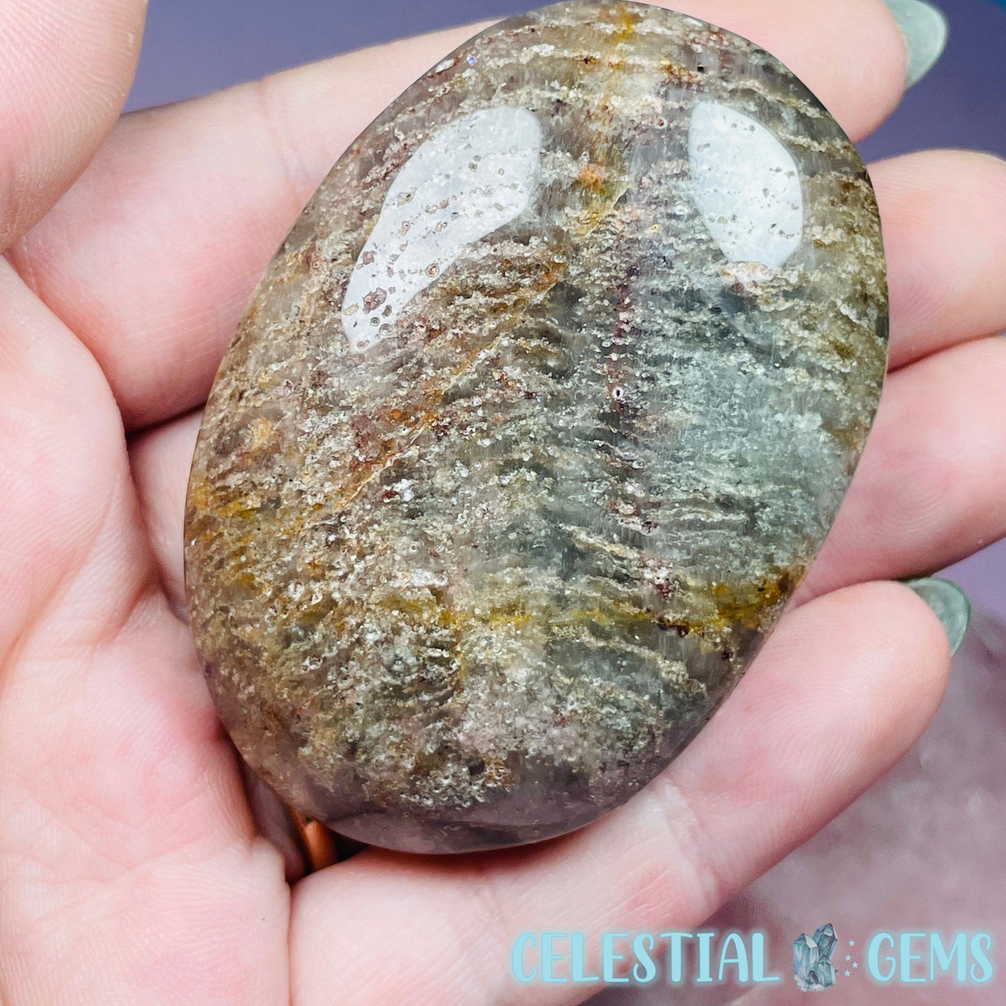 Thousand Layer Garden Quartz Palmstone