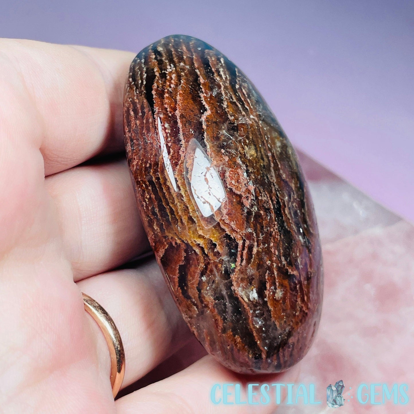 Thousand Layer Garden Quartz Palmstone