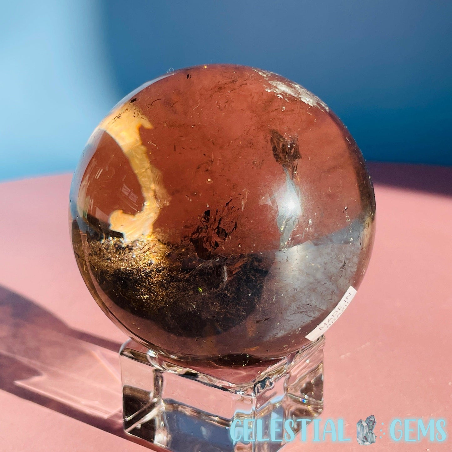 Smoky Quartz Medium Sphere (Video)