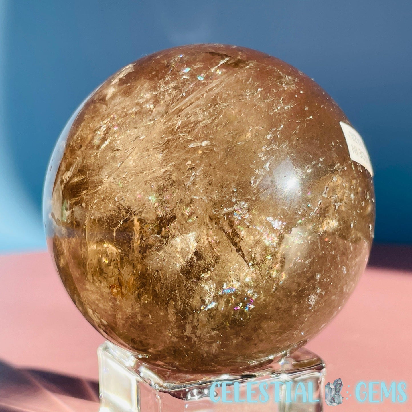 Smoky Quartz Medium Sphere (Video)