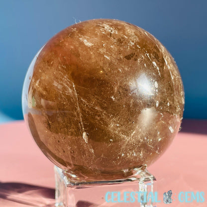 Smoky Quartz Medium Sphere (Video)