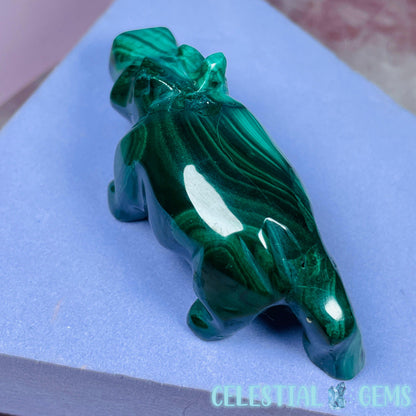 Malachite Hippopotamus Small Carving