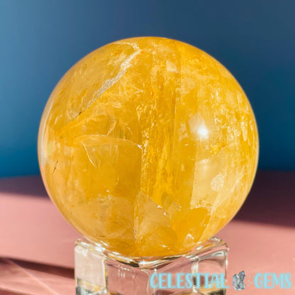 Golden Healer (Hematoid) Quartz Medium Sphere (Video)