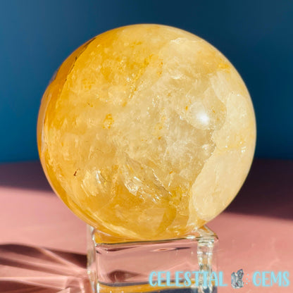 Golden Healer (Hematoid) Quartz Medium Sphere (Video)