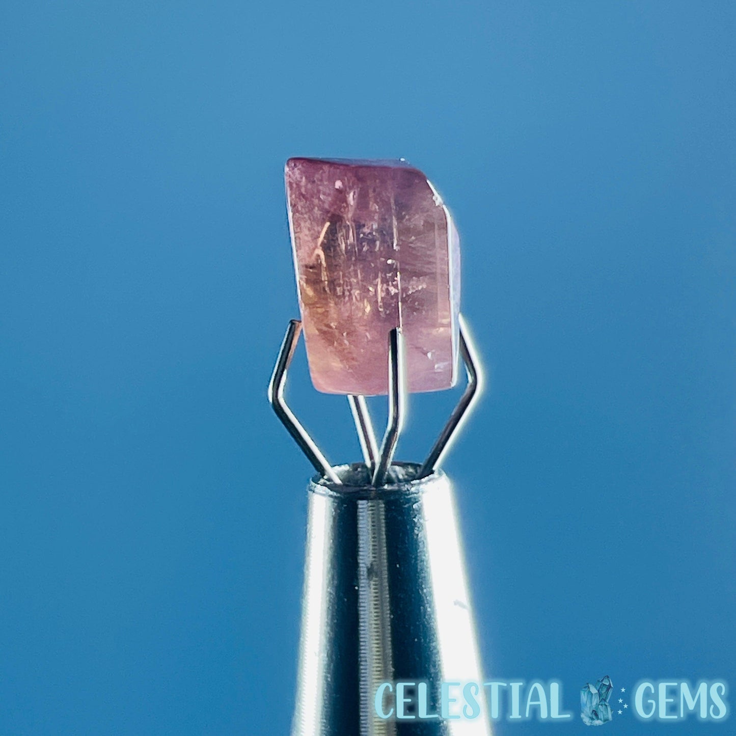 Pink Rubellite Tourmaline Faceted Mini Gemstone in Specimen Pottle