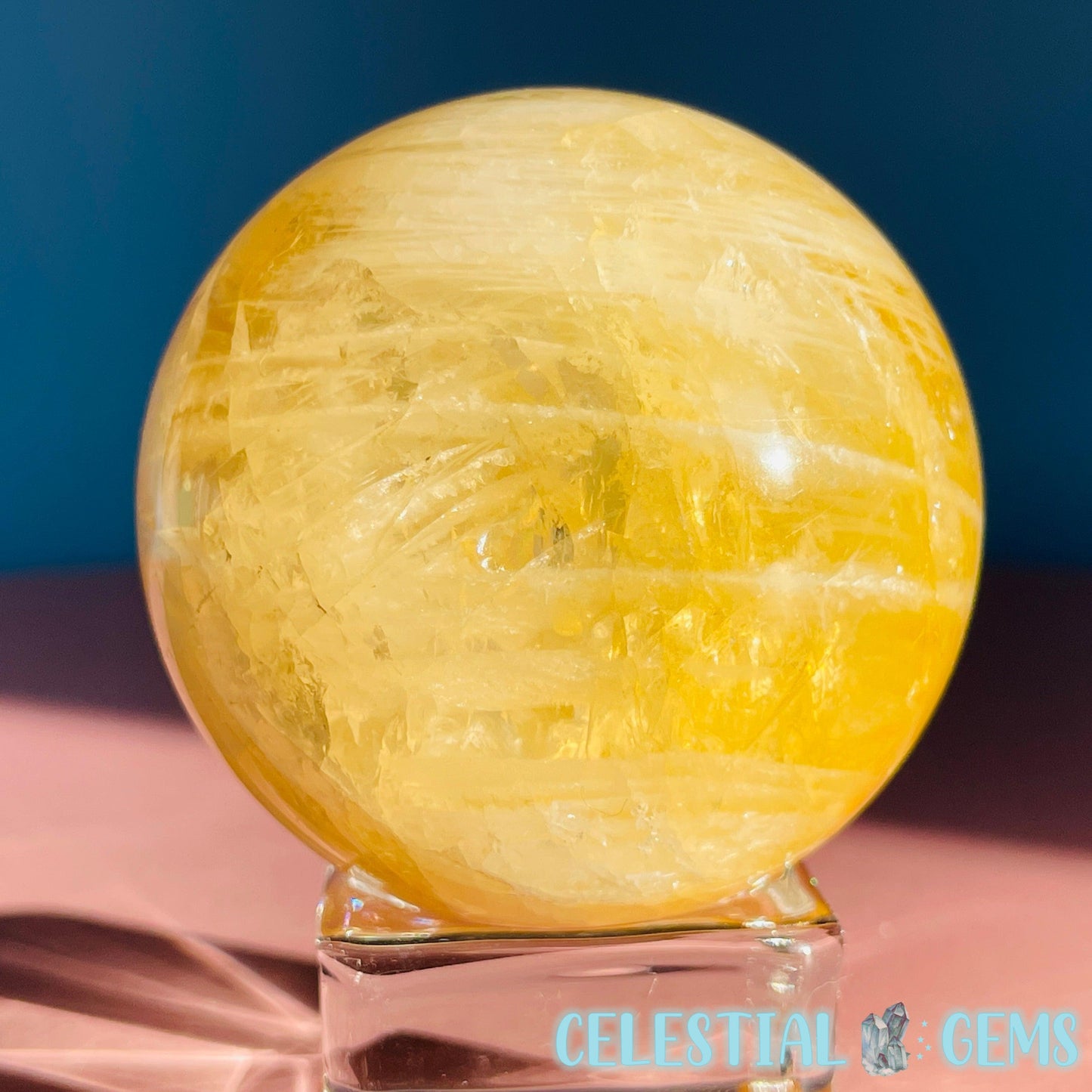 Golden Healer (Hematoid) Quartz Medium Sphere (Video)