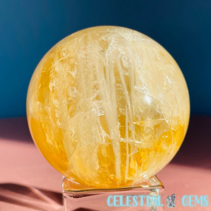 Golden Healer (Hematoid) Quartz Medium Sphere (Video)